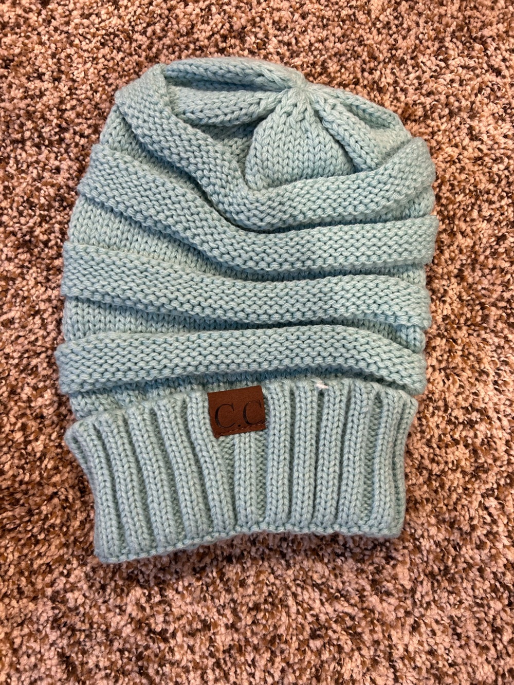 CC Light Blue slouchy beanie